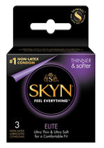 Load image into Gallery viewer, LifeStyles Skyn Elite Non Latex Lubricated Condoms - 3-Pack