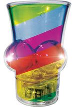 Load image into Gallery viewer, Light Up Rainbow Boobie Shot Glass - Multicolor
