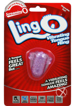 Load image into Gallery viewer, Ling O Vibrating Tongue Ring Silicone Waterproof - Purple