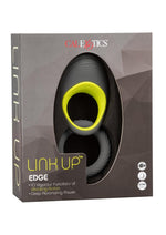 Load image into Gallery viewer, Link Up Edge Silicone Vibrating Cock Ring - Gray/Multicolor/Yellow