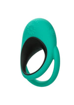 Load image into Gallery viewer, Link Up Remote Alpha Rechargeable Silicone Dual Stimulating Cock Ring with Remote Control - Black/Green