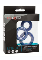 Load image into Gallery viewer, Link Up Ultra Soft Elite Set Silicone Cock Rings - Blue - Set Of 3
