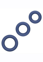 Load image into Gallery viewer, Link Up Ultra Soft Elite Set Silicone Cock Rings - Blue - Set Of 3