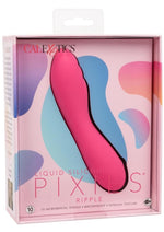 Load image into Gallery viewer, Liquid Silicone Pixies Ripple Rechargeable Vibrator - Pink