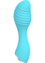 Load image into Gallery viewer, Little Dipper Rechargeable Silicone Vibrator - Aqua/Blue