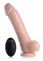 Load image into Gallery viewer, Loadz Vibrating Squirting Dildo with Remote - Vanilla - 8.5in
