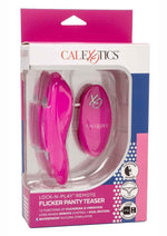Load image into Gallery viewer, Lock-N-Play Remote Flicker Rechargeable Silicone Panty Teaser Panty Vibe - Pink
