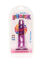 Load image into Gallery viewer, Lollicock Slim Sick Dildo - Grape Ice/Purple - 6in