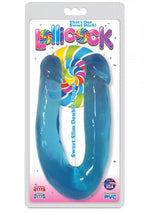 Load image into Gallery viewer, Lollicock Sweet Slim Double Dipper Double Dildo - Berry/Blue
