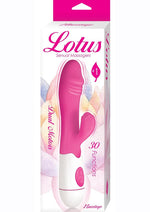 Load image into Gallery viewer, Lotus Sensual Massager #1 Silicone Rabbit Vibrator - Pink/White