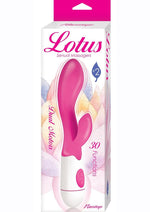Load image into Gallery viewer, Lotus Sensual Massager #2 Silicone Rabbit Vibrator - Pink/White