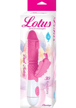 Load image into Gallery viewer, Lotus Sensual Massager #4 Silicone Rabbit Vibrator - Pink/White