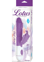Load image into Gallery viewer, Lotus Sensual Massager #4 Silicone Rabbit Vibrator - Purple/White