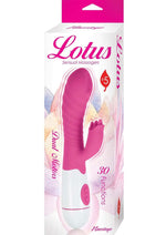 Load image into Gallery viewer, Lotus Sensual Massager #5 Silicone Rabbit Vibrator - Pink/White