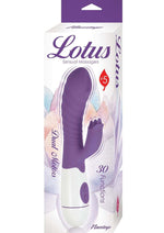 Load image into Gallery viewer, Lotus Sensual Massager #5 Silicone Rabbit Vibrator - Purple/White
