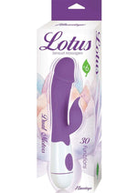 Load image into Gallery viewer, Lotus Sensual Massager #6 Silicone Rabbit Vibrator - Purple/White