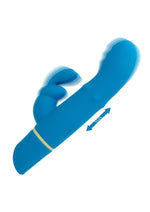 Load image into Gallery viewer, Love Bunny Beaded G Bunny Rechargeable Silicone Beaded Motion G-Spot Rabbit Vibrator - Blue/Yellow
