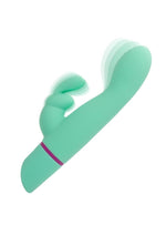 Load image into Gallery viewer, Love Bunny Rockin G Bunny Rechargeable Silicone Rocking Motion G-Spot Rabbit Vibrator - Green/Purple
