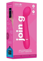 Load image into Gallery viewer, Love Distance Join G App Controlled Silicone Rechargeable G-Spot Vibrator - Pink
