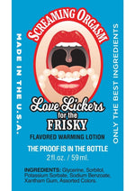 Load image into Gallery viewer, Love Lickers Raspberry Flavored Warming Massage Oil 2oz -Screamin Orgasm
