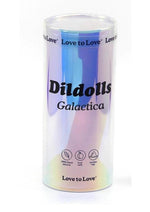 Load image into Gallery viewer, Love to Love Dildolls Galactica Silicone Dildo - Green/Pink