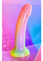 Load image into Gallery viewer, Love to Love Dildolls Stargazer Silicone Dildo - Multicolor/Rainbow