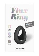 Load image into Gallery viewer, Flux Ring Silicone Cock Ring - Black/Black Onyx
