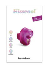 Load image into Gallery viewer, Love to Love Kisscool Rechargeable Silicone Finger Vibrator - Iridescent - Berry/Pink
