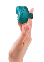 Load image into Gallery viewer, Love to Love Kisscool Rechargeable Silicone Finger Vibrator - Iridescent
