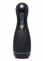 Load image into Gallery viewer, Lovebotz Auto Milker Extreme Rechargeable 16x Sucking Masturbator - Black/Blue