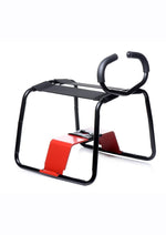 Load image into Gallery viewer, Lovebotz Bangin Bench EZ-Ride Sex Stool with Handles - Black/Red
