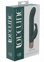 Load image into Gallery viewer, Loveline Devotion Silicone Rechargeable 10 Speed Mini Rabbit - Forest - Green
