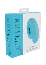 Load image into Gallery viewer, Loveline Tic-Tac Tapping Swirl Rechargeable Silicone Vibrator - Blue
