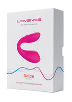 Load image into Gallery viewer, Lovense Dolce Silicone Rechargeable Dual Vibrator - Pink
