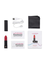Load image into Gallery viewer, Lovense Exomoon Rechargeable Silicone Lipstick Bullet Vibrator
