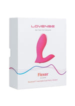 Load image into Gallery viewer, Lovense Flexer Rechargeable Silicone App-Controlled Panty Vibe - Pink
