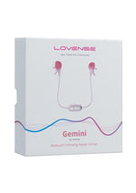 Load image into Gallery viewer, Lovense Gemini Rechargeable Silicone App-Control Nipple Clamps - Pink
