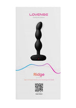 Load image into Gallery viewer, Lovense Ridge Rechargeable Silicone App Control Rotating Anal Beads - Black
