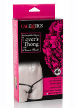 Load image into Gallery viewer, Lover&#39;s Vibrating Thong Panty Vibe with Pleasure Beads - Black - One Size
