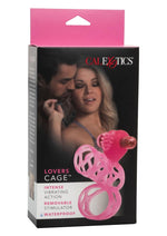 Load image into Gallery viewer, Lovers Cage Penis Enhancer and Cock Ring with Bullet - Pink
