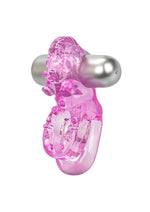 Load image into Gallery viewer, Lovers Delight Ele Vibrating Cock Ring with Clitoral Stimulation - Purple
