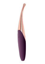 Load image into Gallery viewer, Lustful Climaxer Silicone Rechargeable Vibrator - Eggplant/Purple