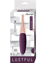 Load image into Gallery viewer, Lustful Climaxer Silicone Rechargeable Vibrator - Eggplant/Purple