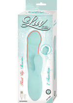 Load image into Gallery viewer, Luv Heat Up Thruster Rechargeable Silicone Vibrator - Aqua/Blue