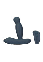 Load image into Gallery viewer, Lux Active Revolve Silicone Rechargeable Rotating and Vibrating Anal Massager with Remote Control - Blue/Navy