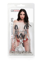 Load image into Gallery viewer, Lux Fetish Adjustable Nipple and Clitoral Clamps - Black
