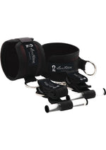 Load image into Gallery viewer, Lux Fetish Closet Cuffs Adjustable Playful Restraint System - Black - 4 Piece Set