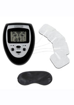 Load image into Gallery viewer, Lux Fetish Electro-Sex Kit with Stimulation Pads - Black/Silver
