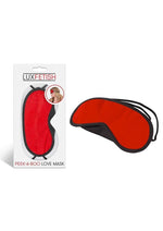 Load image into Gallery viewer, Lux Fetish Peek-A-Boo Love Mask
