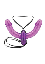 Load image into Gallery viewer, Lux Fetish Pleasure For 2 Double-Ended Strap-On - Purple
